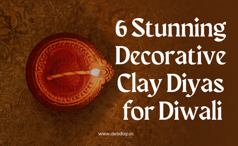 6 stunning decorative clay diays for diwali