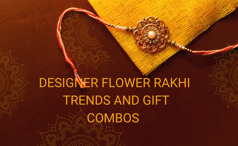 flower rakhi combo