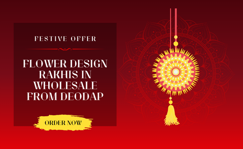 Flower Design Rakhis