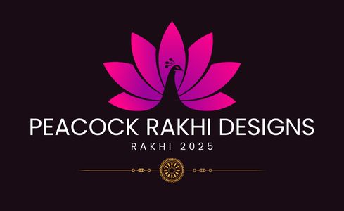 peacock rakhi designs