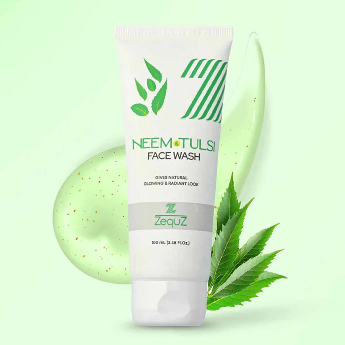 Neem & Tulsi Face Wash with Refillable Travel Perfume Spray Bottle Combo