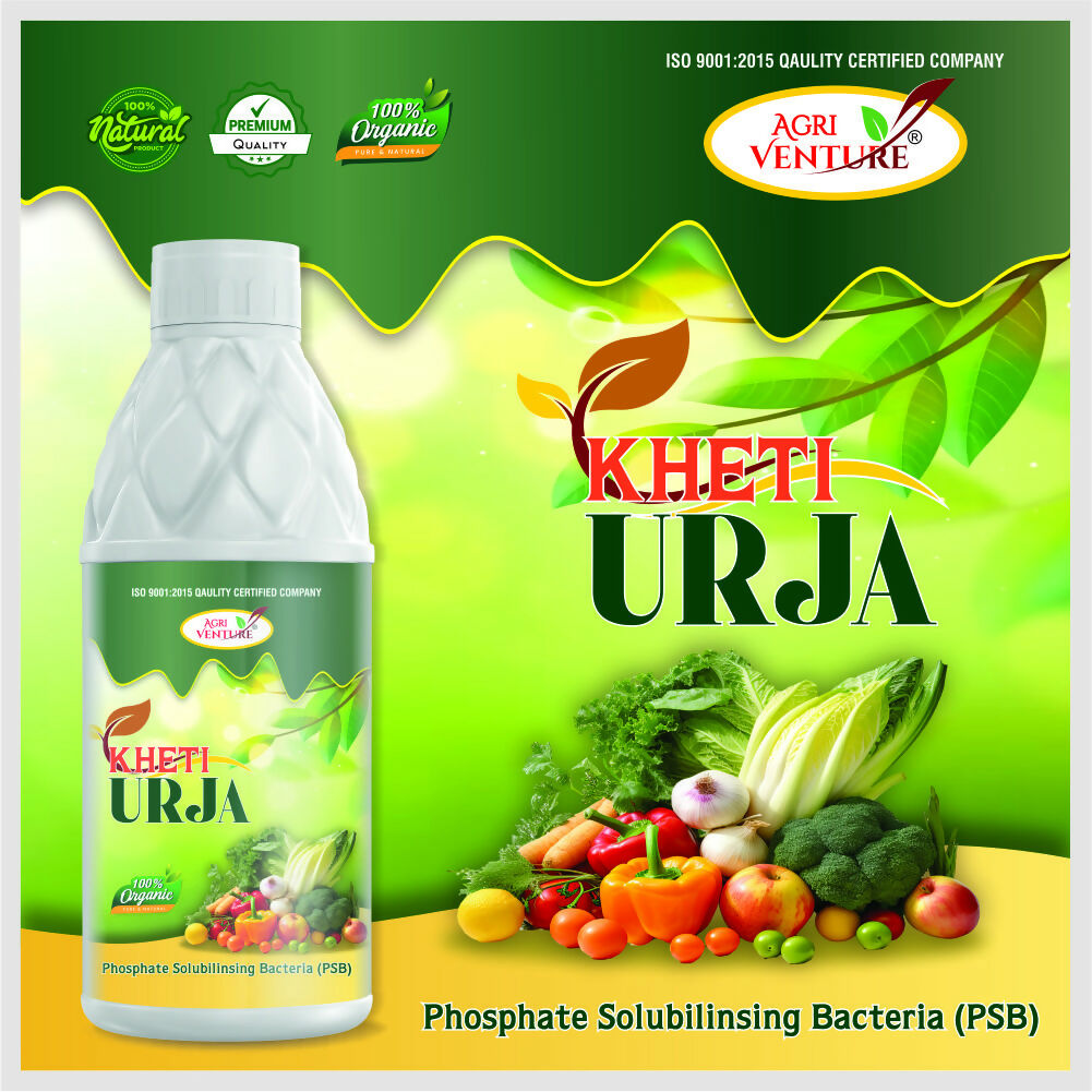 AgriVenture KHETI URJA ( PSB Phosphate Solubilizing Bacteria ) Bactericide Organic Product BIO FIRTILIZERS (1Ltr)