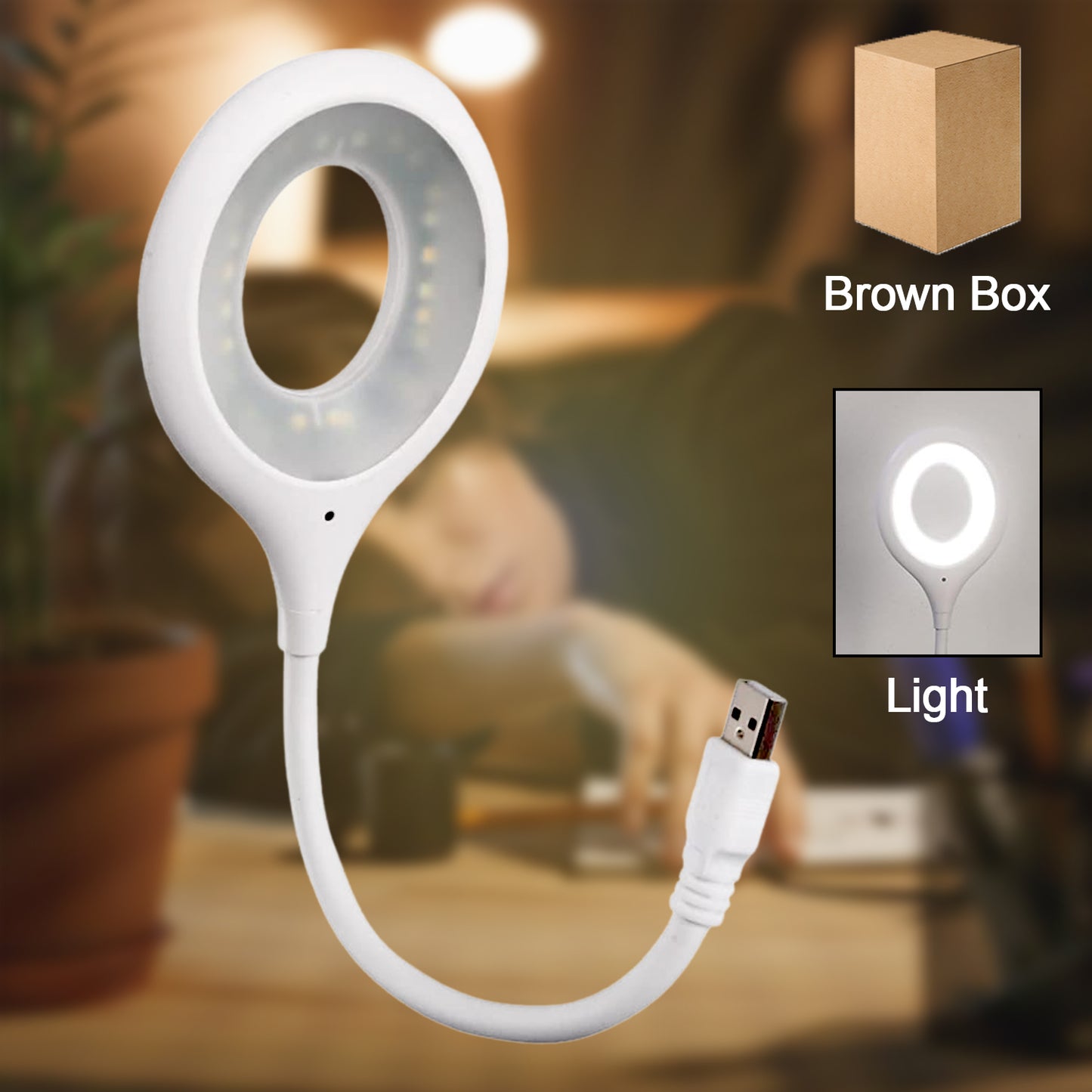 लैपटॉप के लिए LED USB लाइट, बेडरूम के लिए 16 LED नाइट लाइट, लचीली गर्दन के साथ हल्के छोटे LED रीडिंग लाइट लैंप, घर, यात्रा, अध्ययन, कार्यालय के लिए डेस्क लाइट (1 पीस)