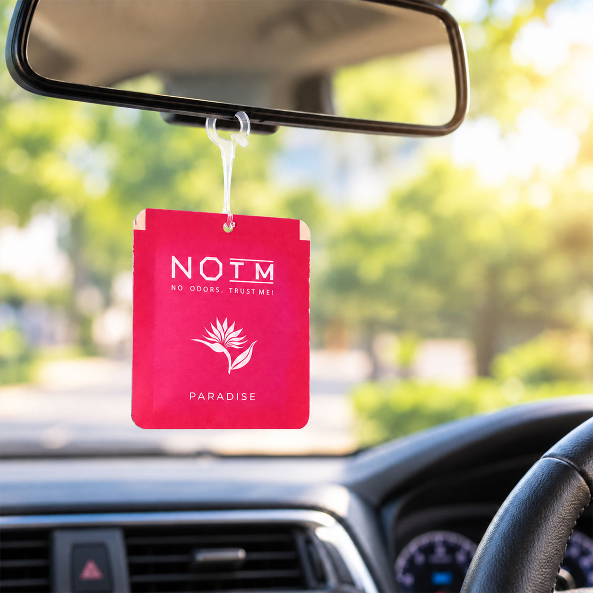 Paradise hanging air freshener.
