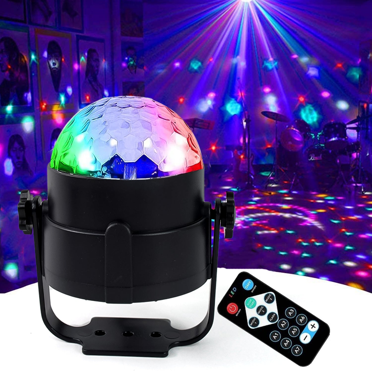 Luci Da Festa ZHELLY Con 32 Effetti - Mini Lampada Disco DJ Con USB Per Feste In Casa - Foto 2