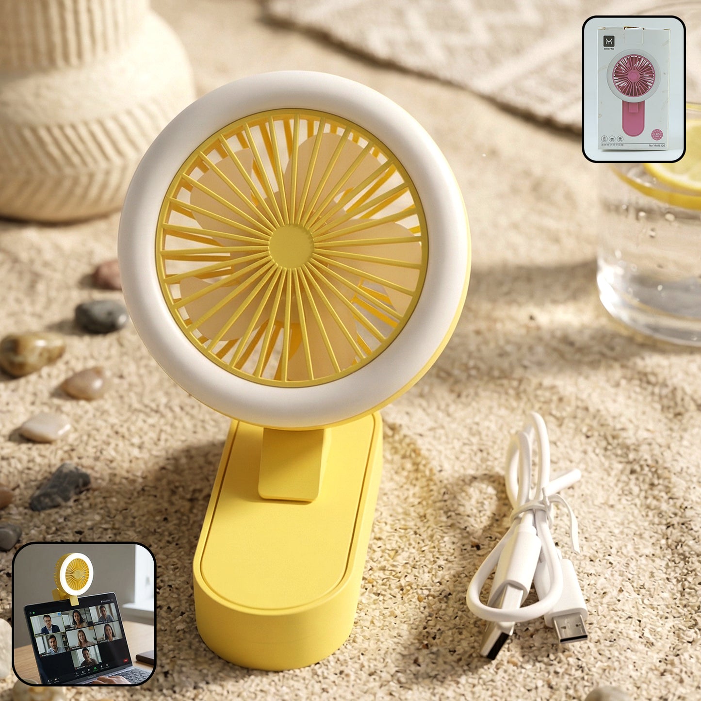 rechargeable mini table fan