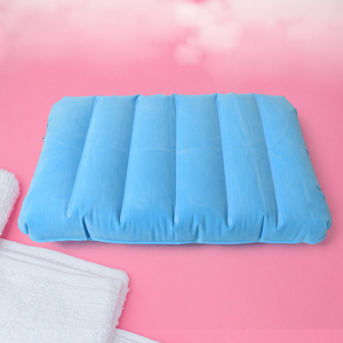 Inflatable Camping Pillows, Travelling Air Pillow Soft Comfortable Air Inflatable Travel Pillow (48×30 Cm / 1 pc)