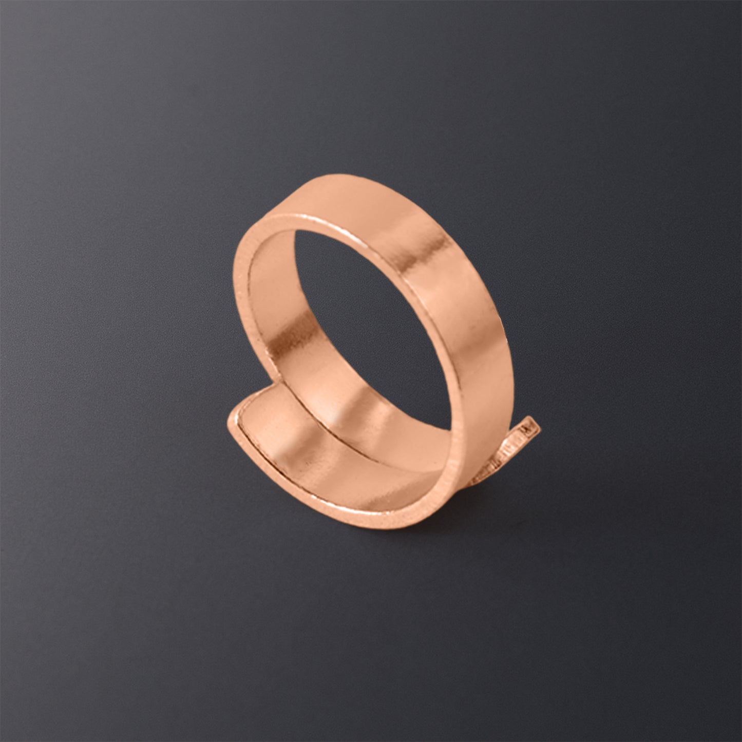 Personalized Rose Gold Adjustable Name Ring