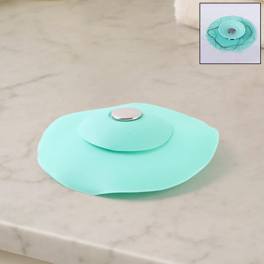 2-in-1 Light Green Silicone Sink Strainer and Seal Cover