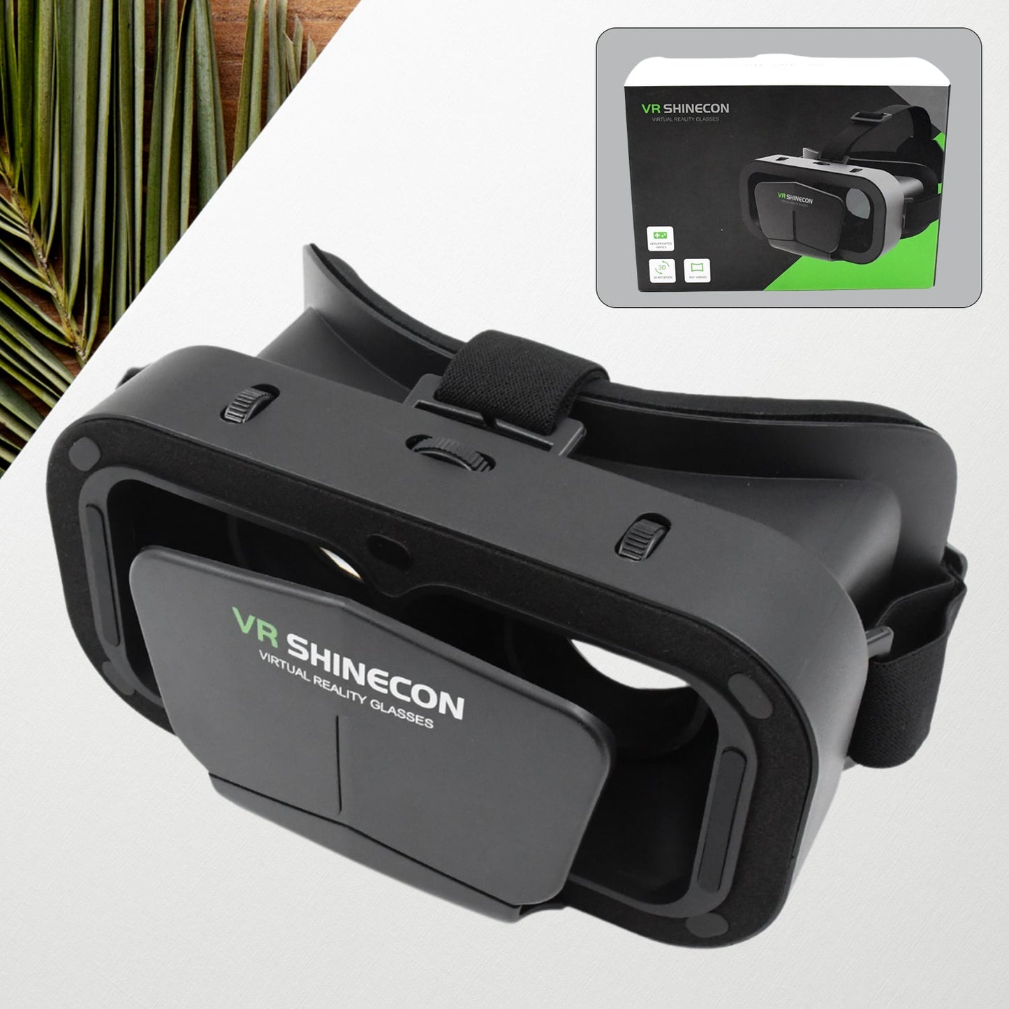 3d VR Headset Compatible with iPhone & Android Virtual Reality VR Box (1 Pc)