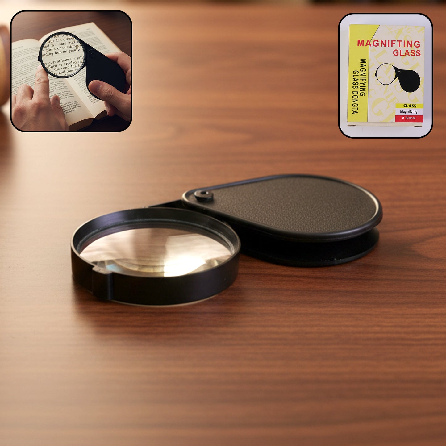 Portable Handheld Magnifying Glass (1 Pc)