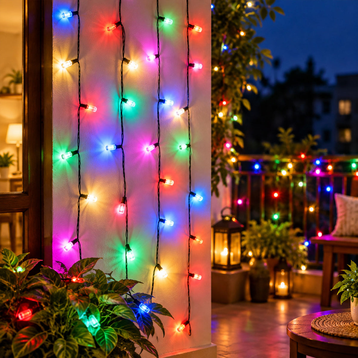 Decorative LED String Lights for Festive Home and Window Decor (8 Mtr Approx)