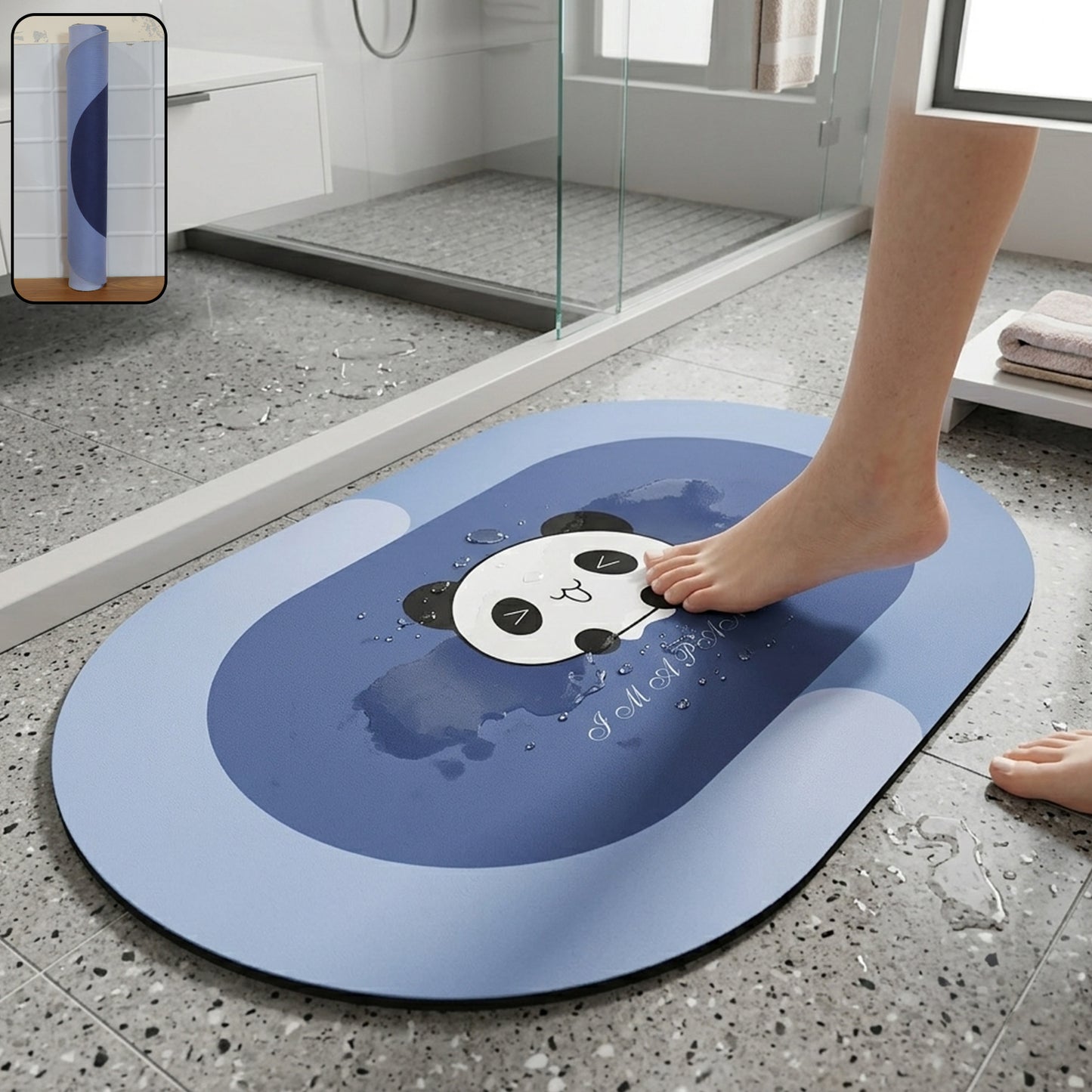 anti slip bathroom floor mat