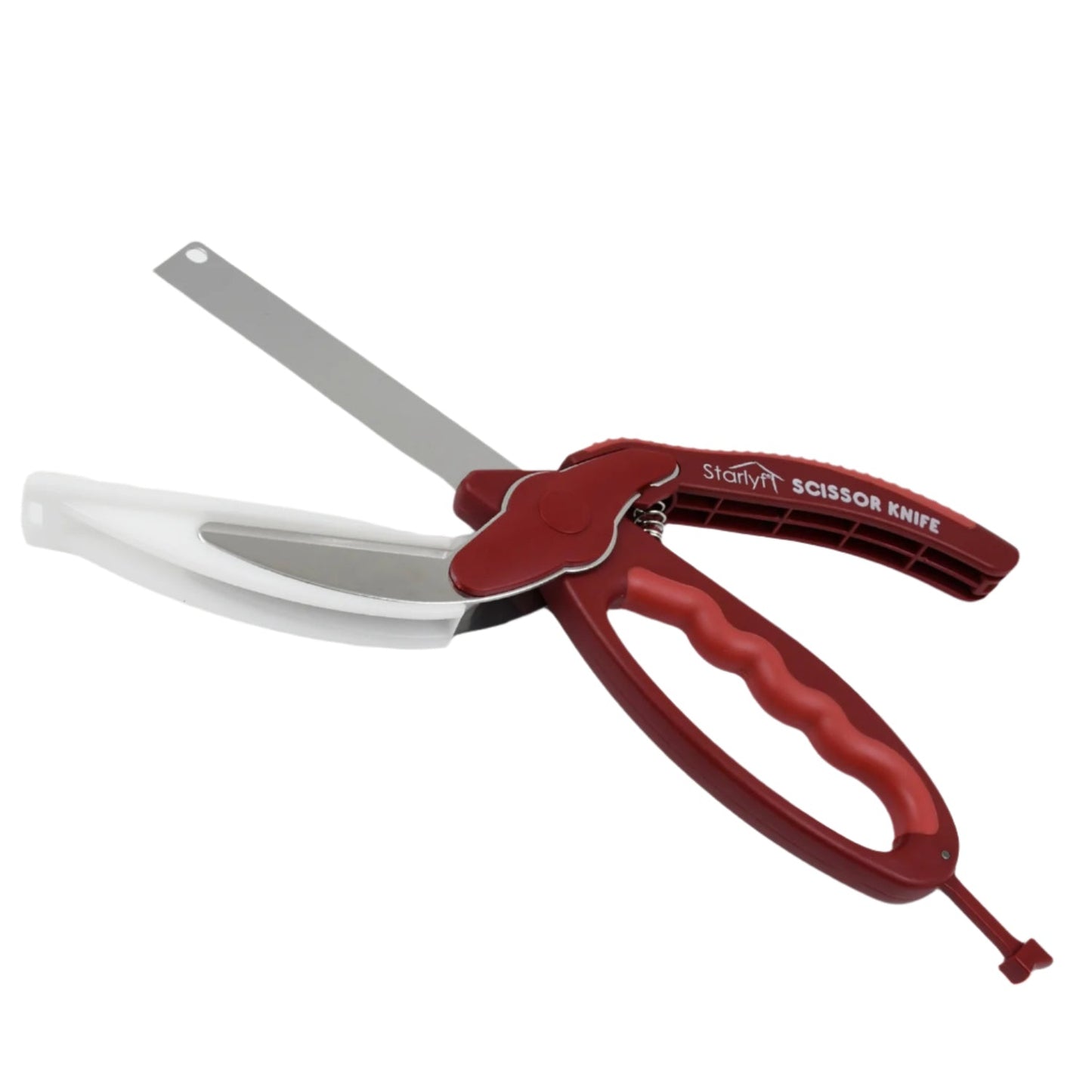 Clever cutter knives with mini chopping board