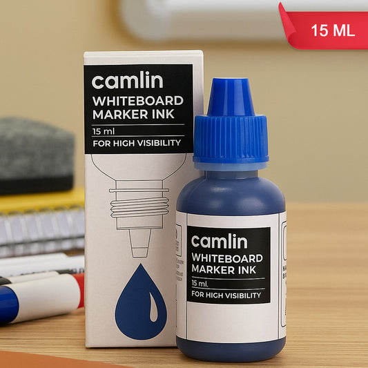 Camlin Whiteboard Marker Ink 15 ml – Blue Color Refill Ink for High Visibility