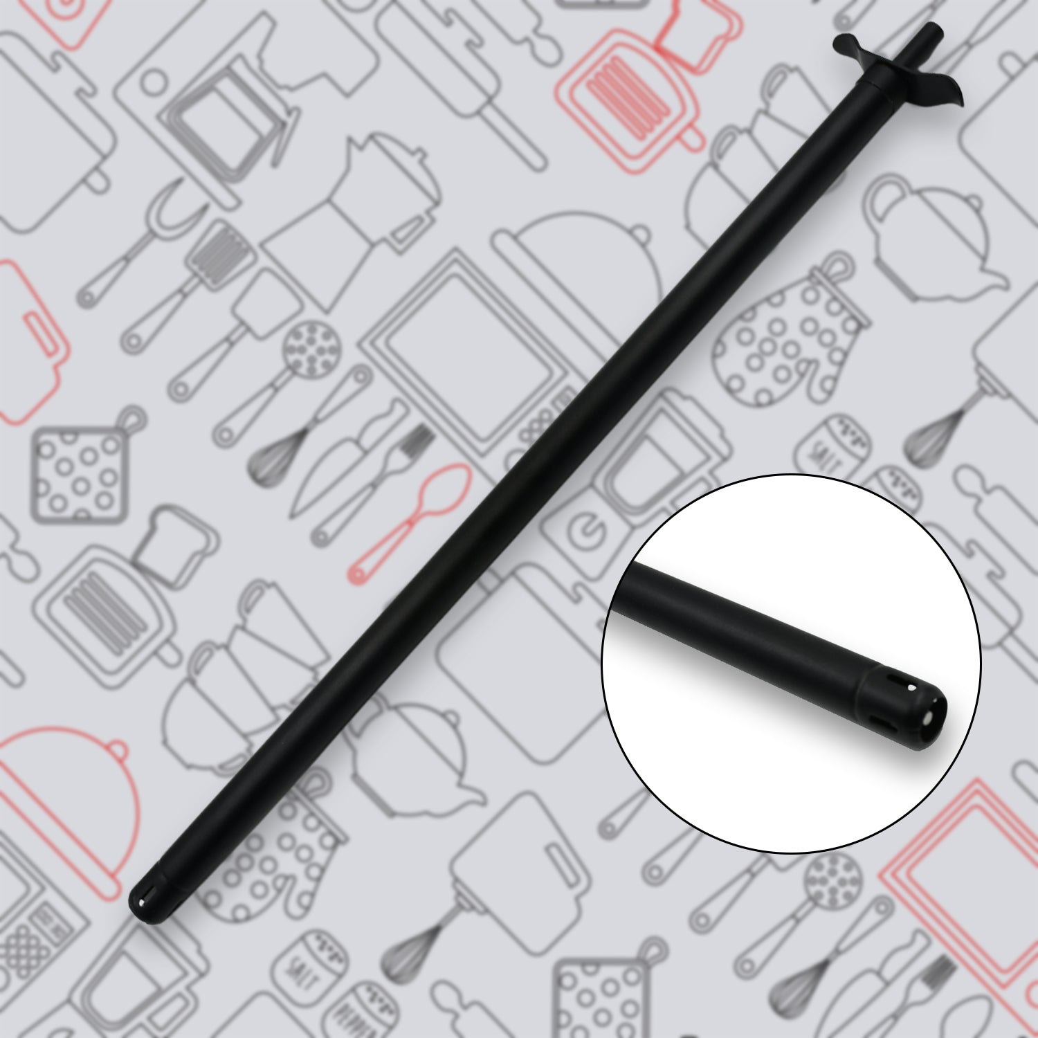 रसोई गैस स्टोव के लिए बड़ा स्टेनलेस स्टील गैस लाइटर, रसोई स्टोव के लिए लंबा स्पार्क लाइटर, गैस स्टोव, रेस्तरां और रसोई के लिए अटूट लाइटर (46 सेमी / 1 पीसी)