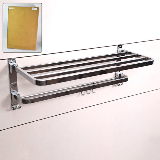 Stainless Steel Folding Towel Stand For Bathroom