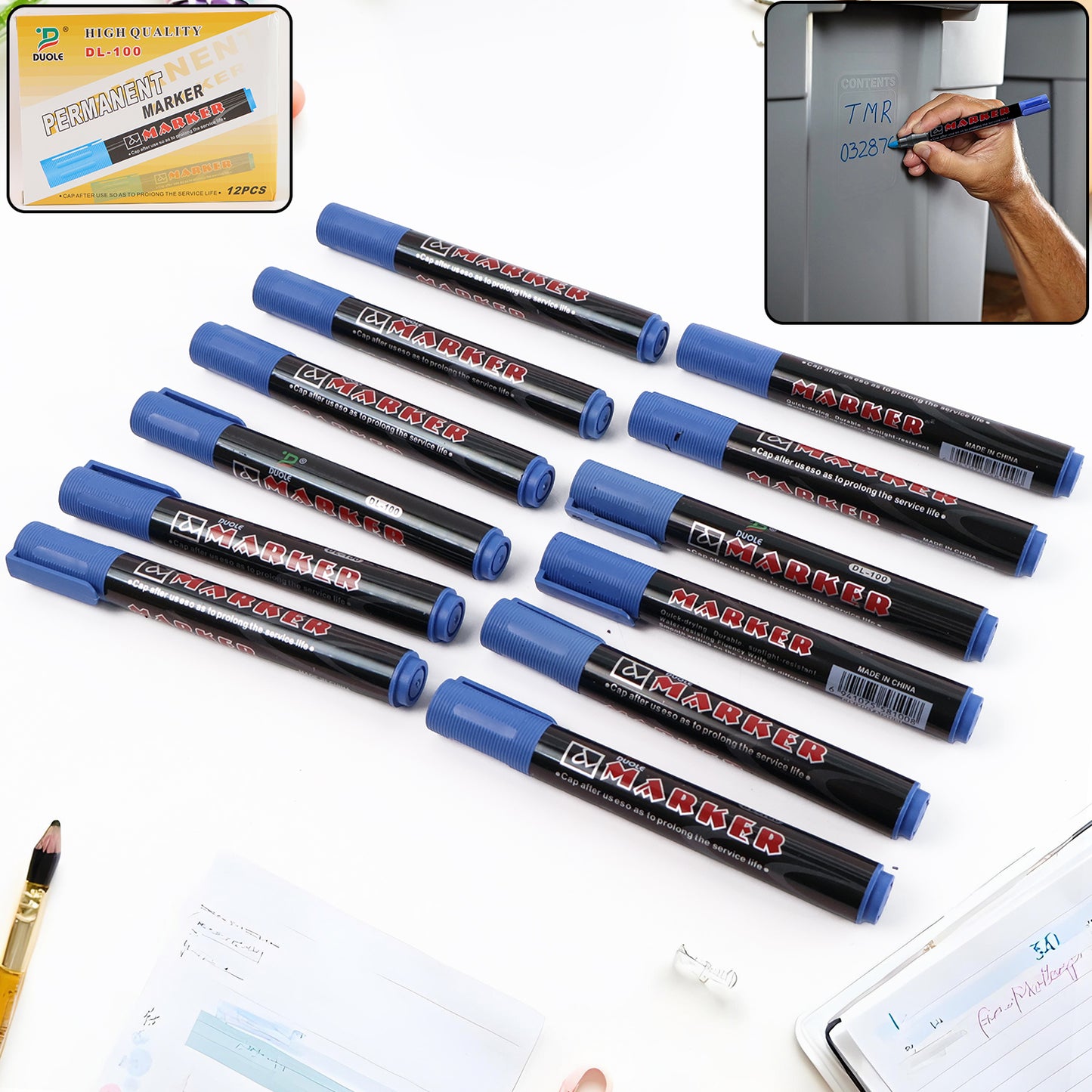 Jumbo Tip Whiteboard Blue Ink Marker (1 Pc)