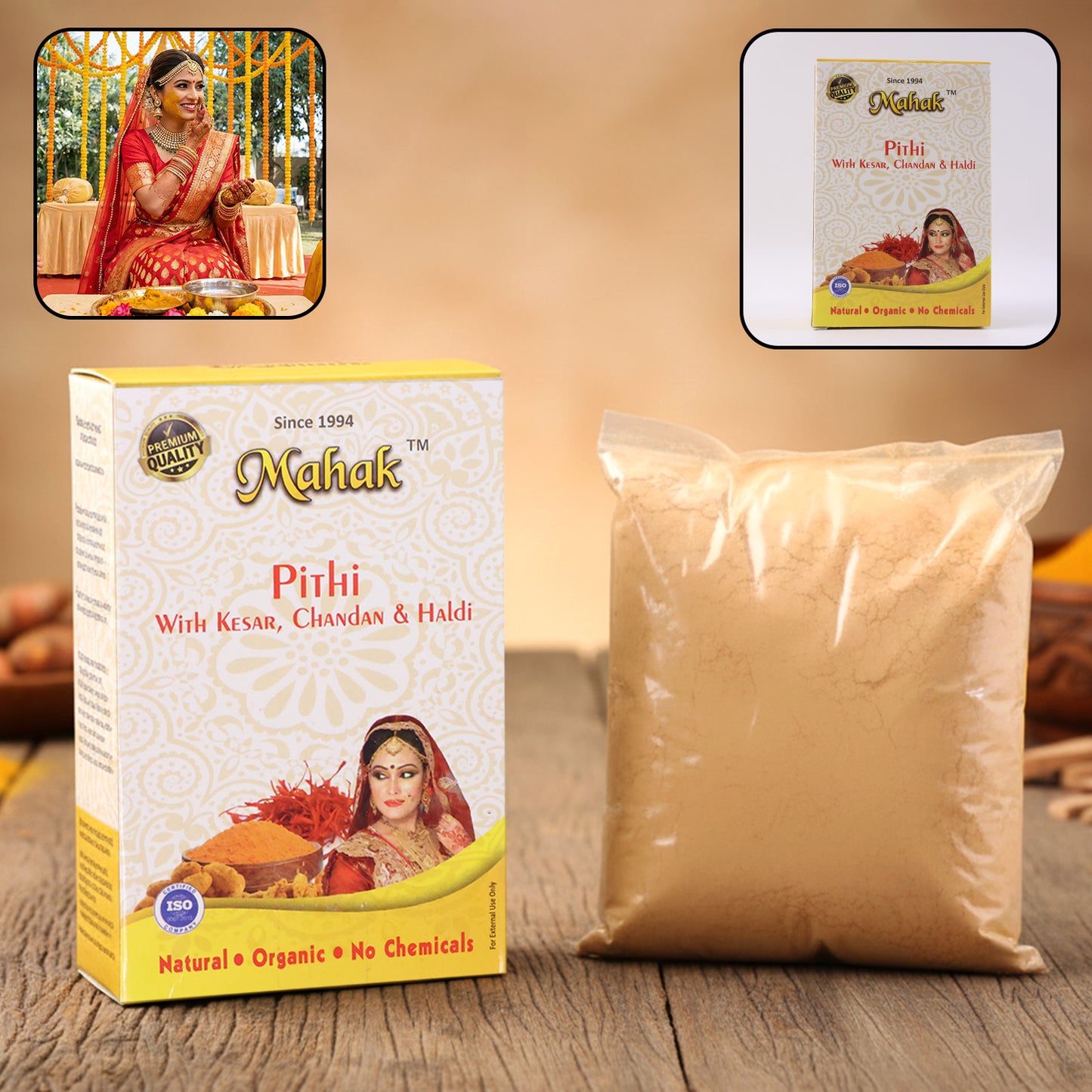 Traditional Face and Body Mahak Pithi – 100 gm