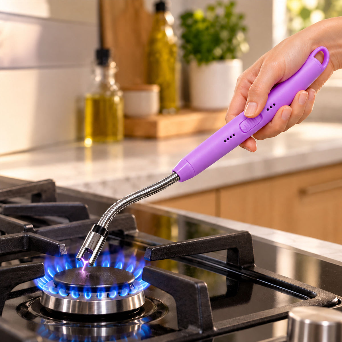 Electric Arc Lighter – USB Rechargeable with 360° Flexible Neck