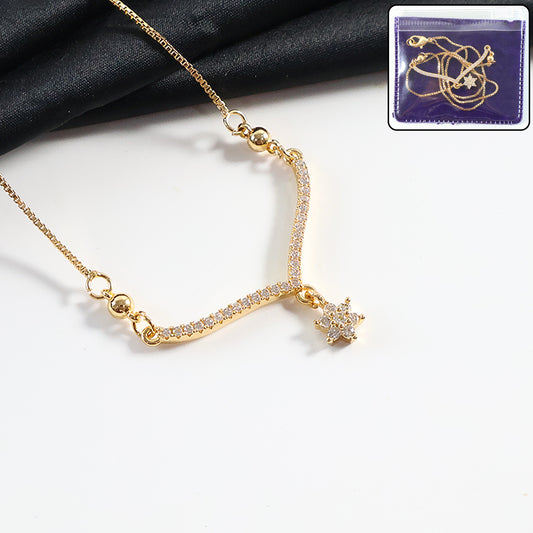 Gold Star Pendant Necklace for Women