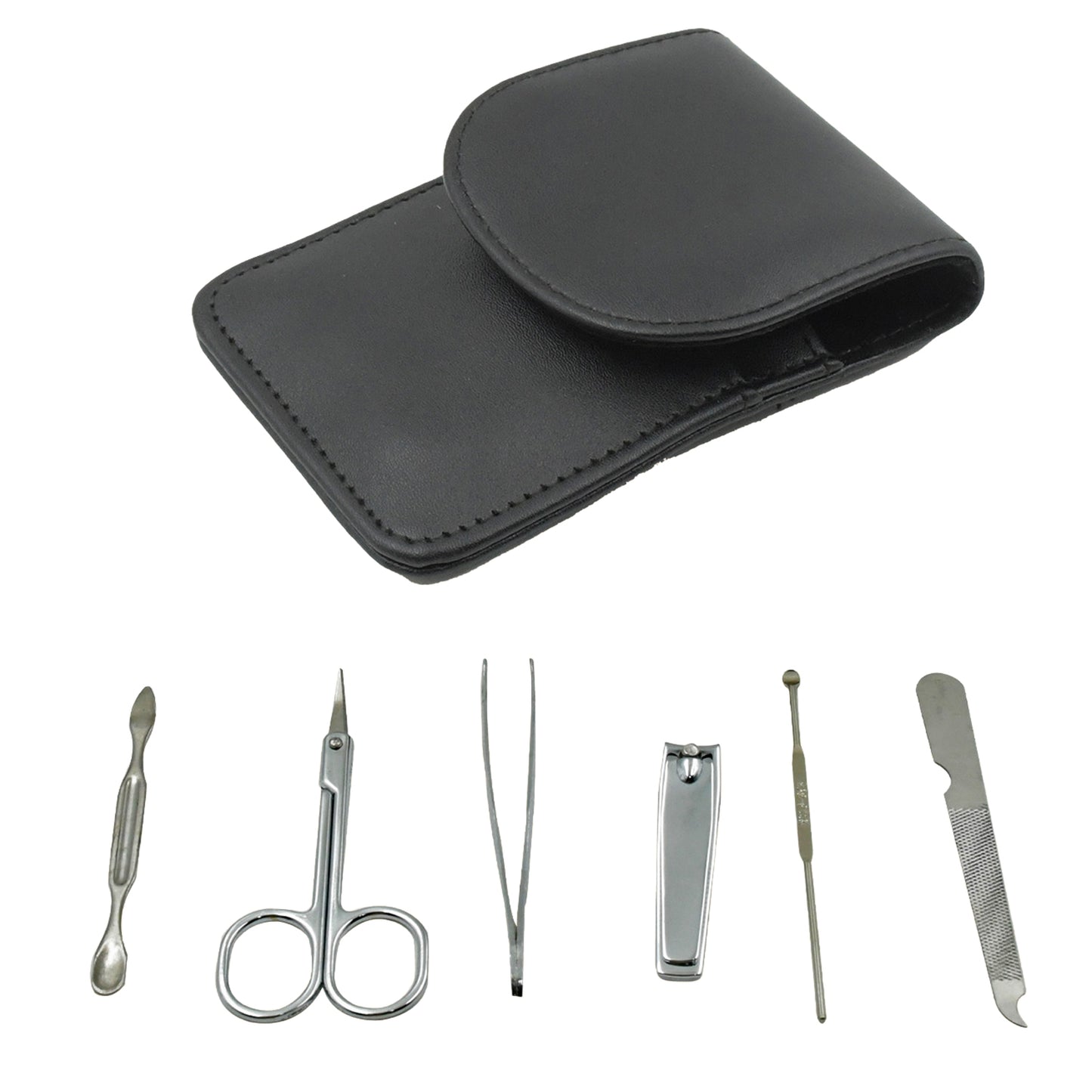 6-in-1 Professional Nail Care Kit: Clippers, Scissors & More Nail (Travel or Home)