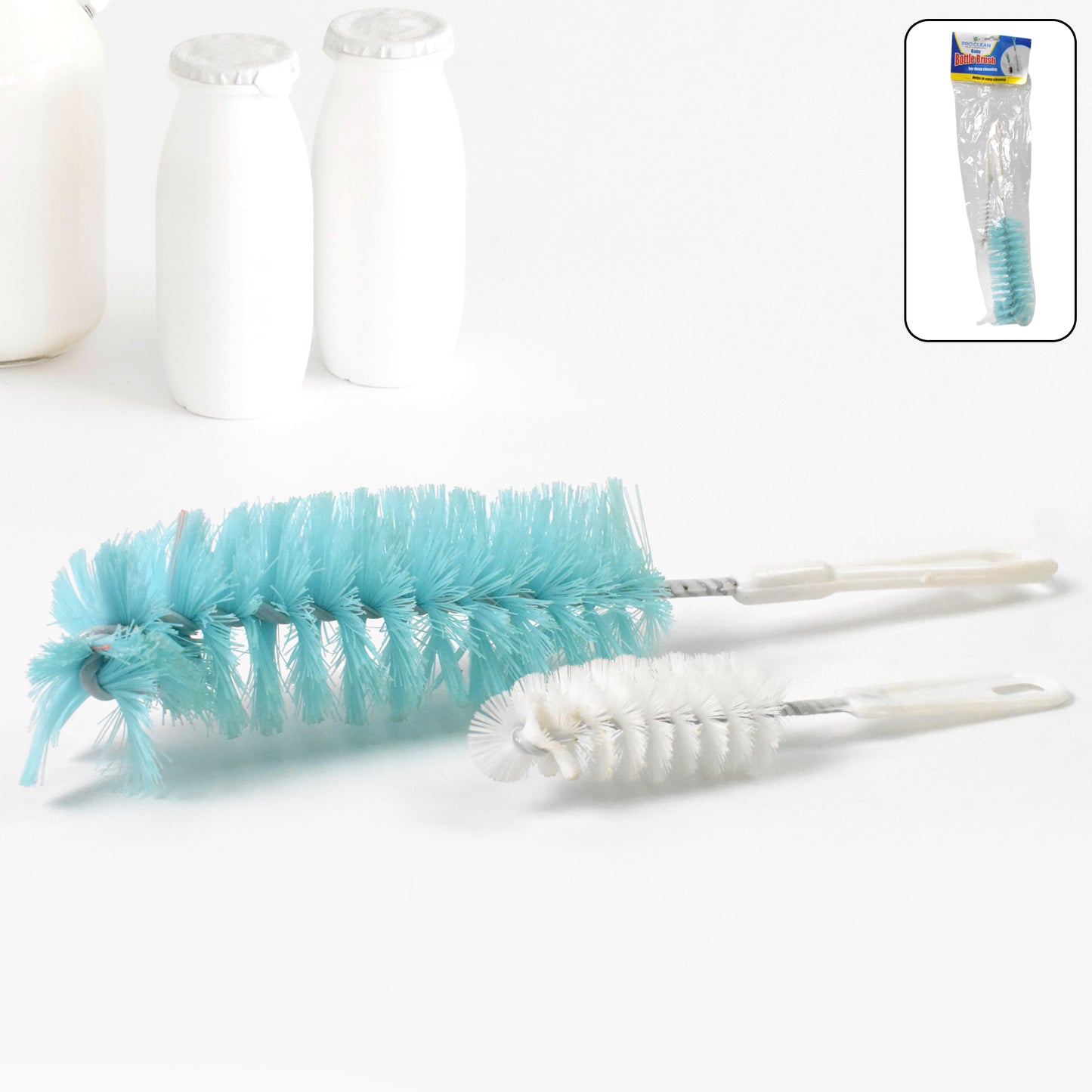 1527 સ્વેબ જાર, બોટલ, થર્મોસ, કન્ટેનર, સિંક, ડીશ, બાઉલ્સ માટે બહુહેતુક લાંબા હેન્ડલ બોટલ ક્લીનિંગ બ્રશ
