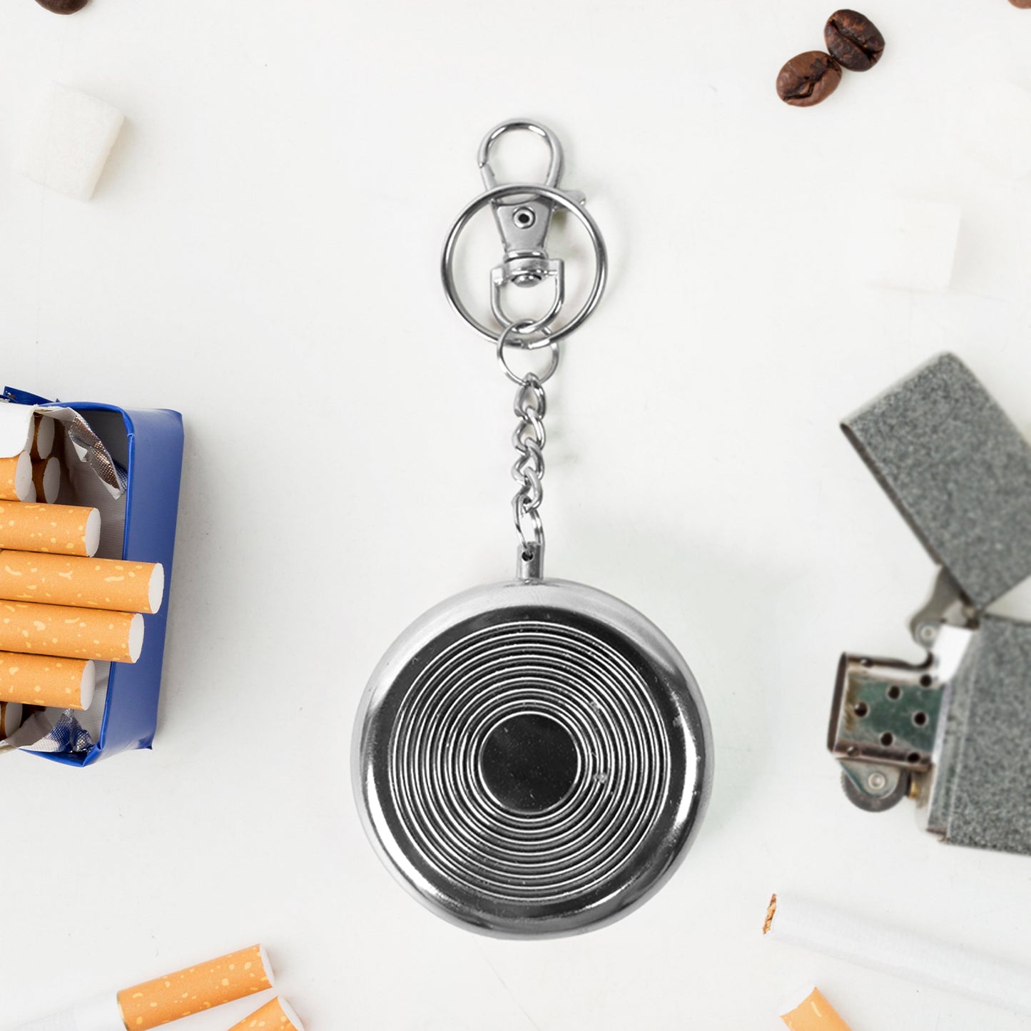 travel cigarette ashtray keyring