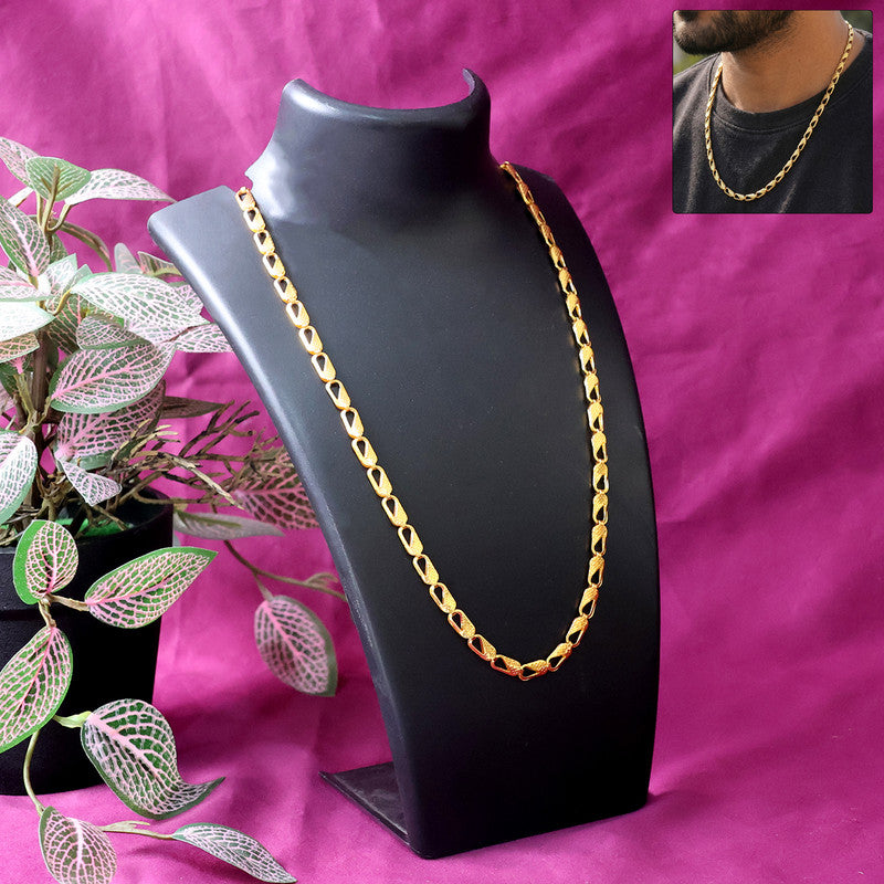 Classic Gold Finish Designer Chain for Men Daily Wear