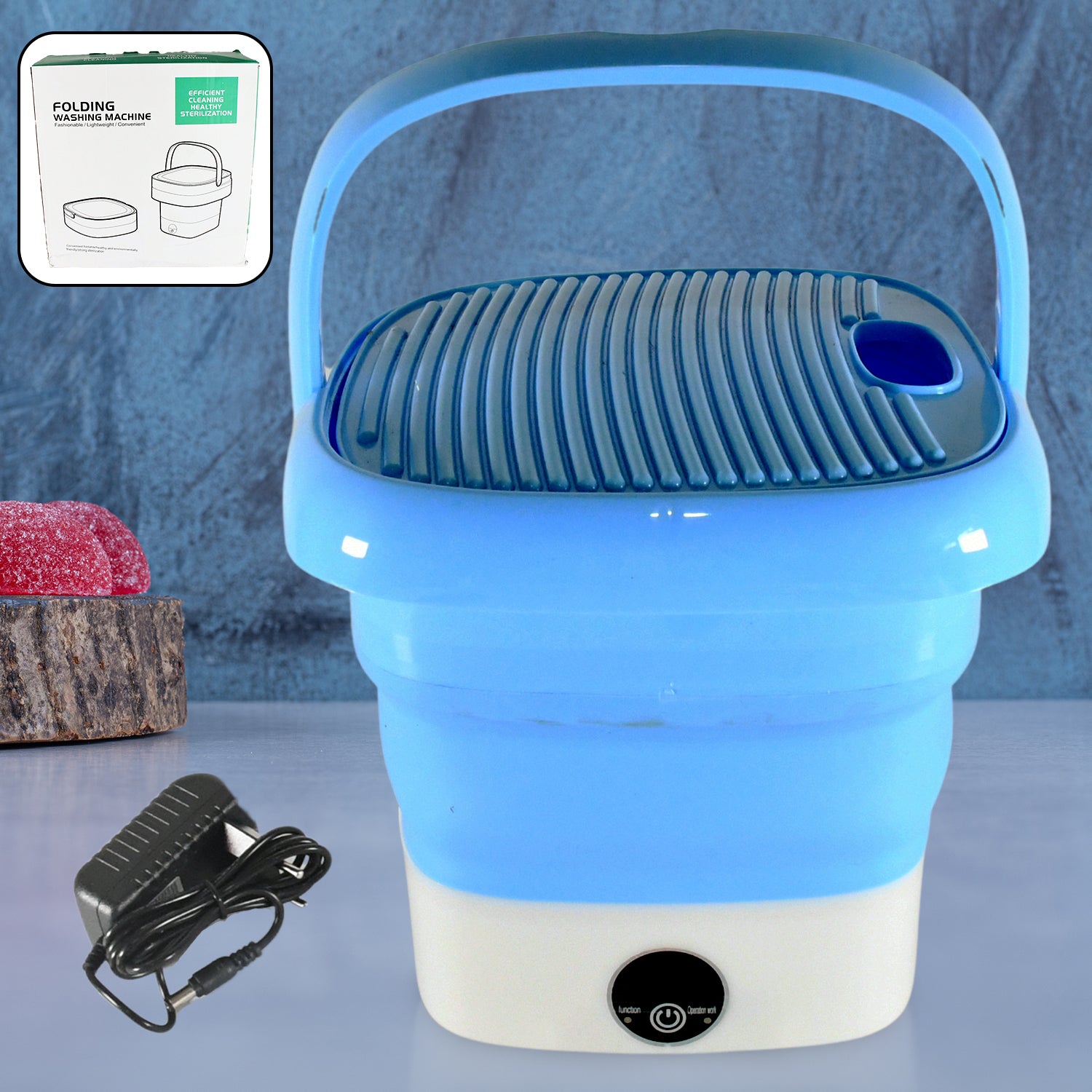 Portable Washing Machine, Mini Folding Washer and Dryer Combo, for Underwear, Socks, Baby Clothes, Travel, Camping, RV, Dorm, Apartment