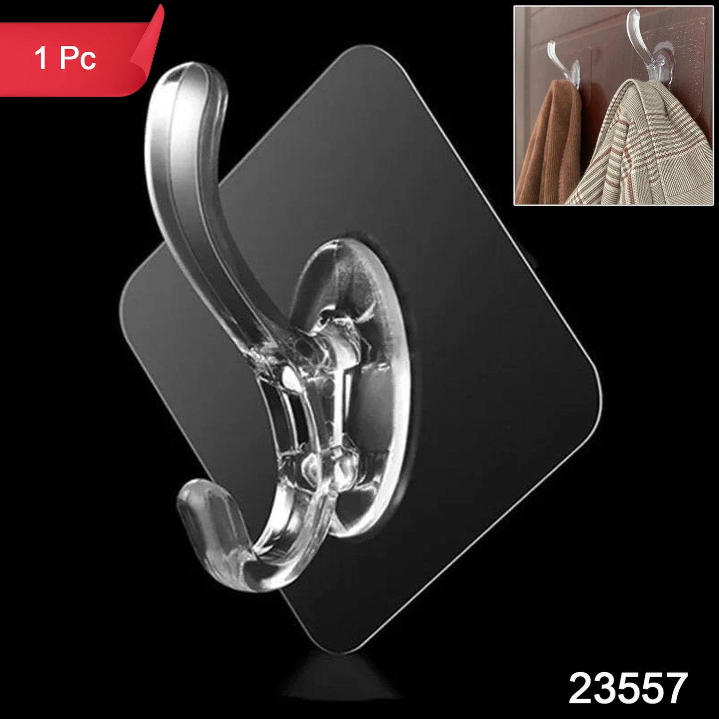 Self stick wall hook with strong hold