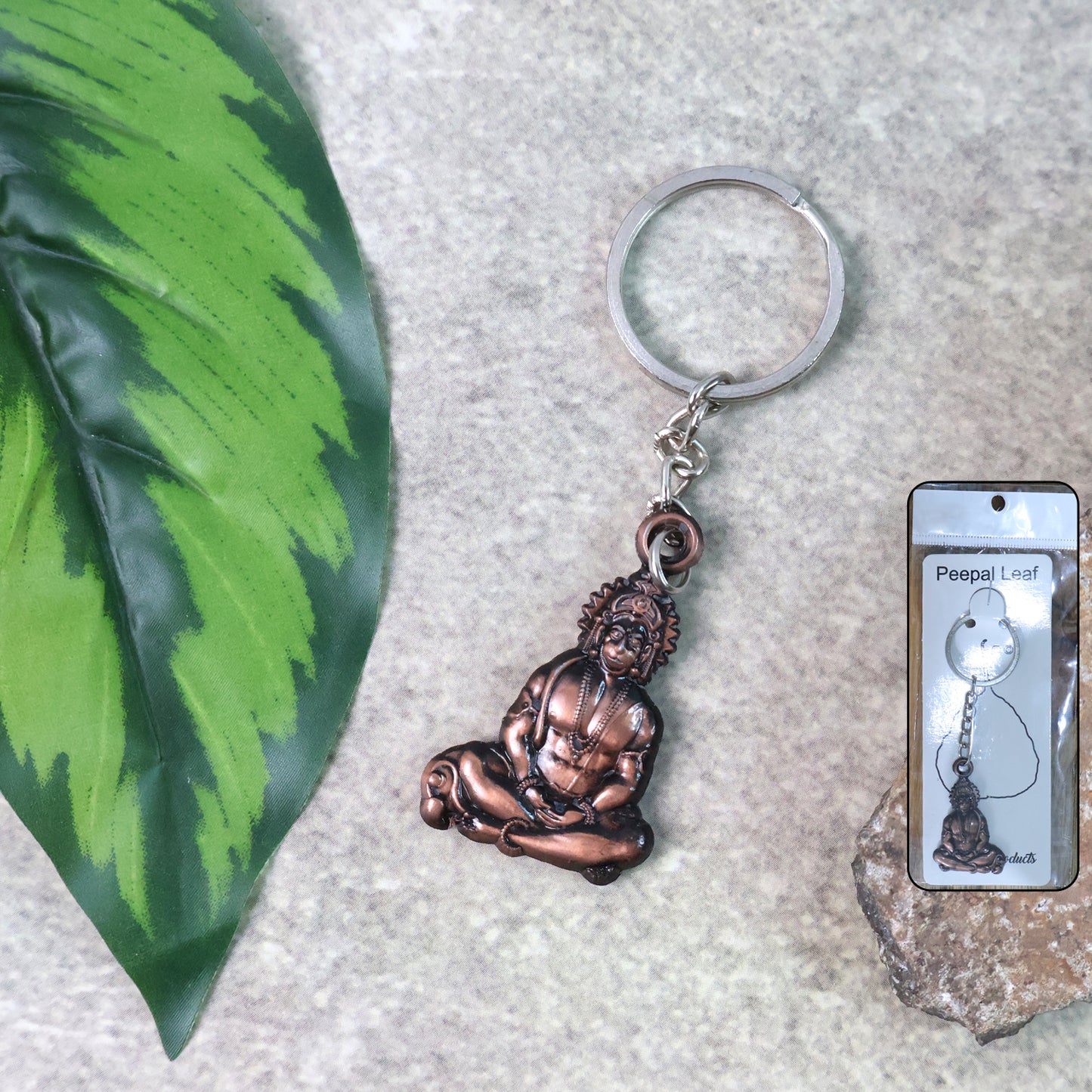 Hanuman Metal Keychain Set (2 Pc Mix Design)
