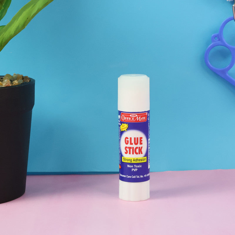 OfficeMate Glue Stick 15g – Strong Adhesion, Non-Toxic, Smooth & Mess-Free Application