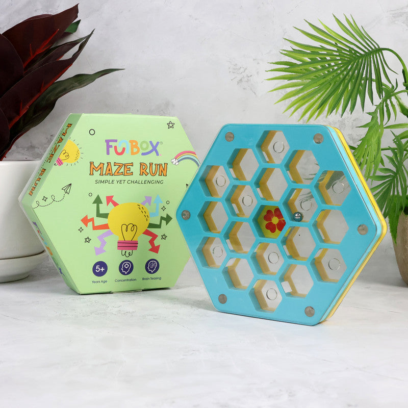 Maze Run Puzzle Game Fun Hexagon Ball Maze Brain Teaser for Kids