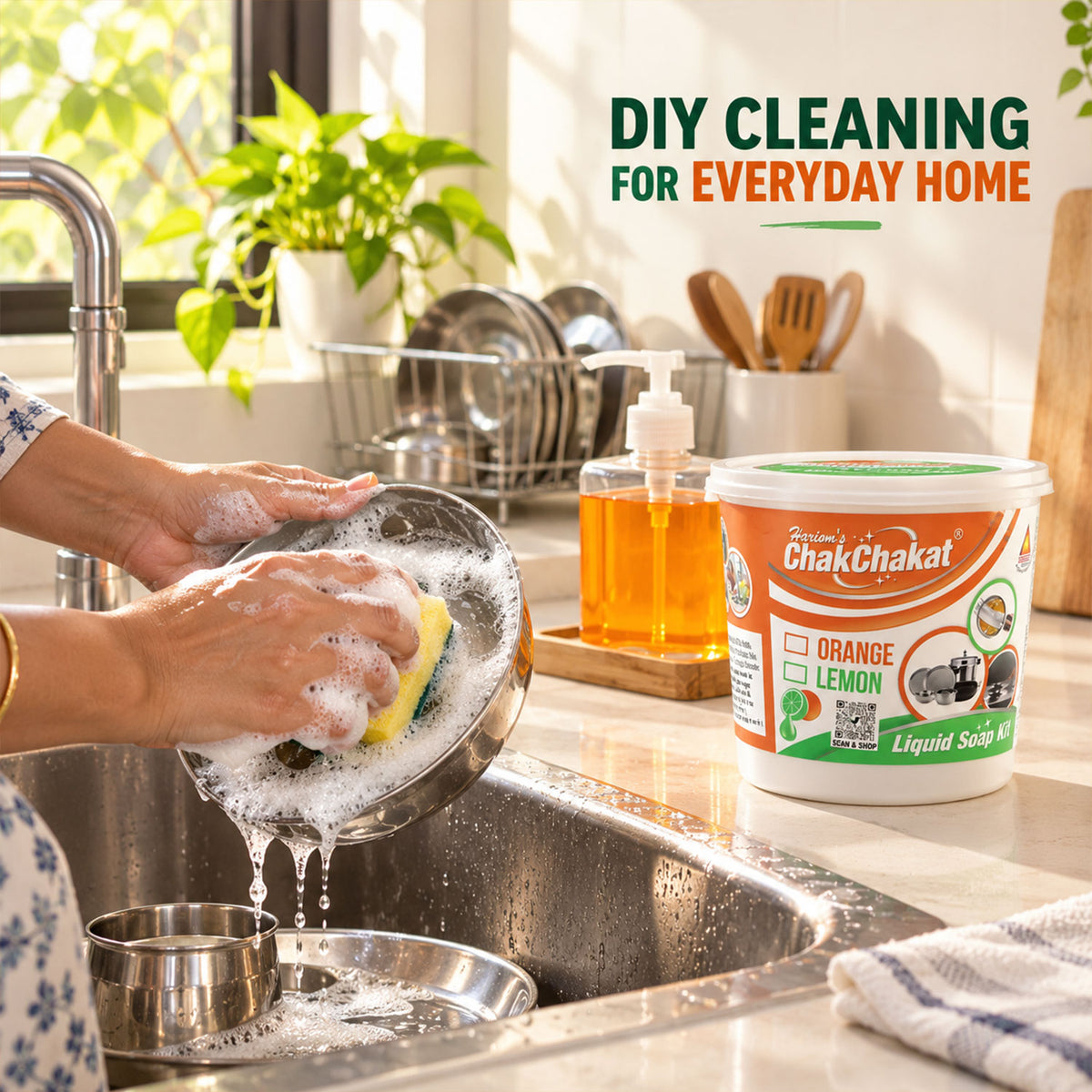 ChakChakat DIY Liquid Soap Making Kit with Mixing Tub and Ingredient Packs