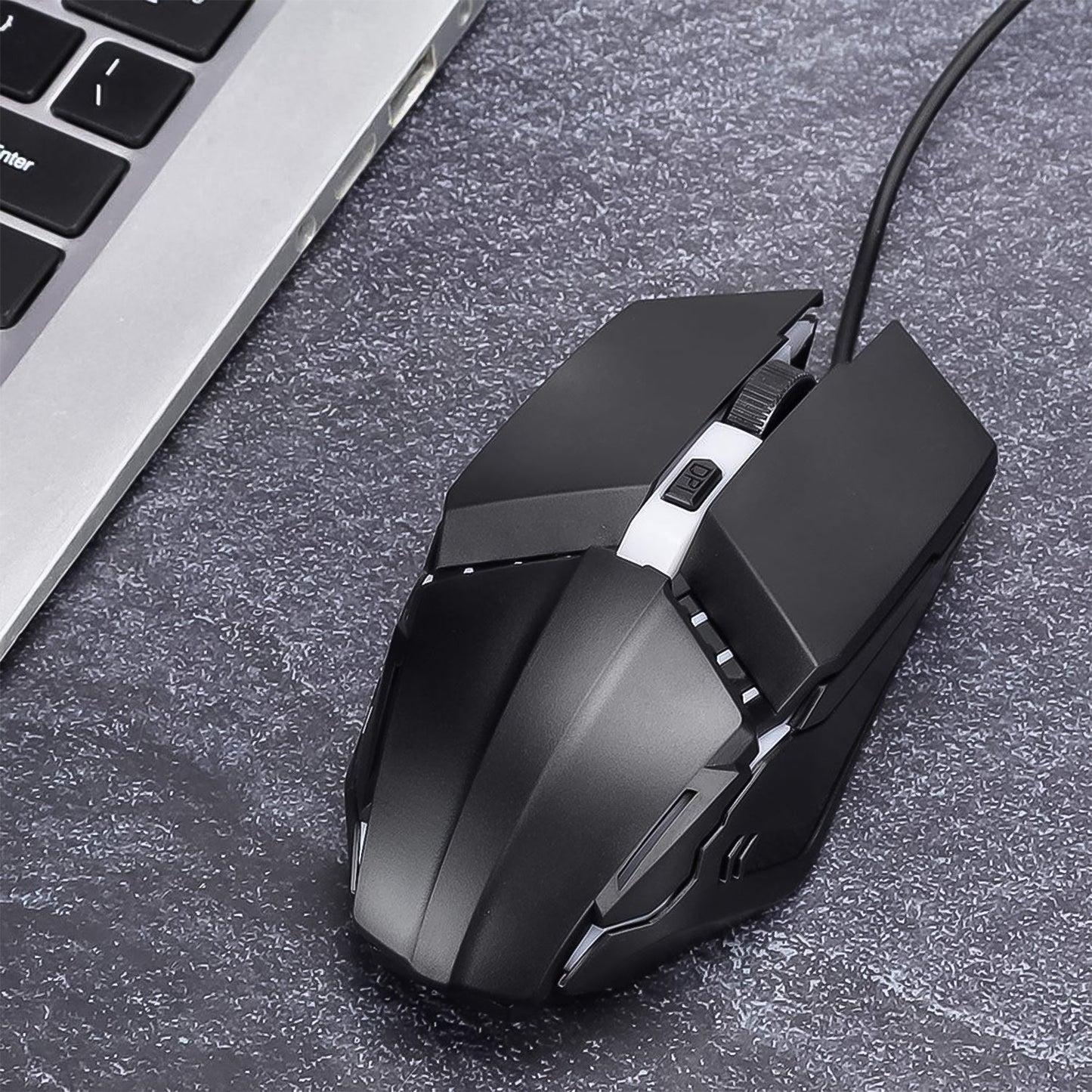 SwiftGrip gaming mouse with ergonomic design