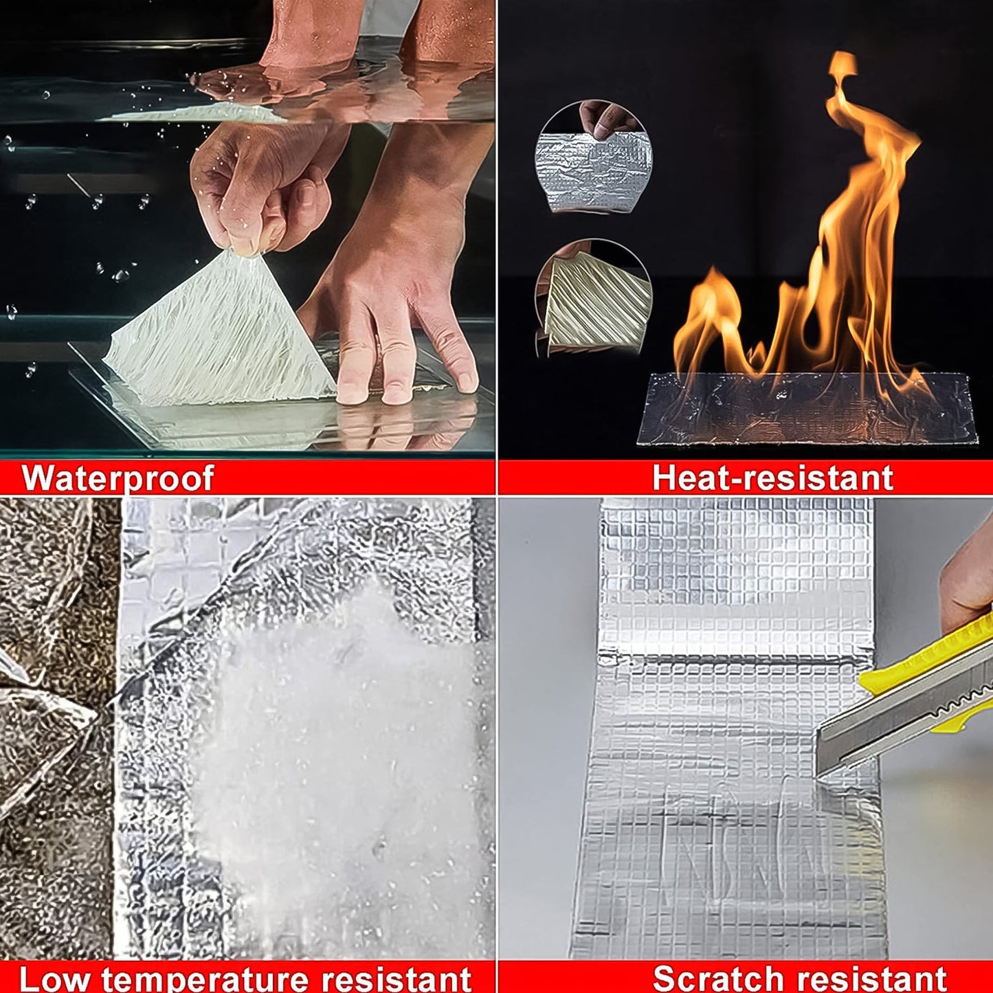 Adhesive sealing repair strip