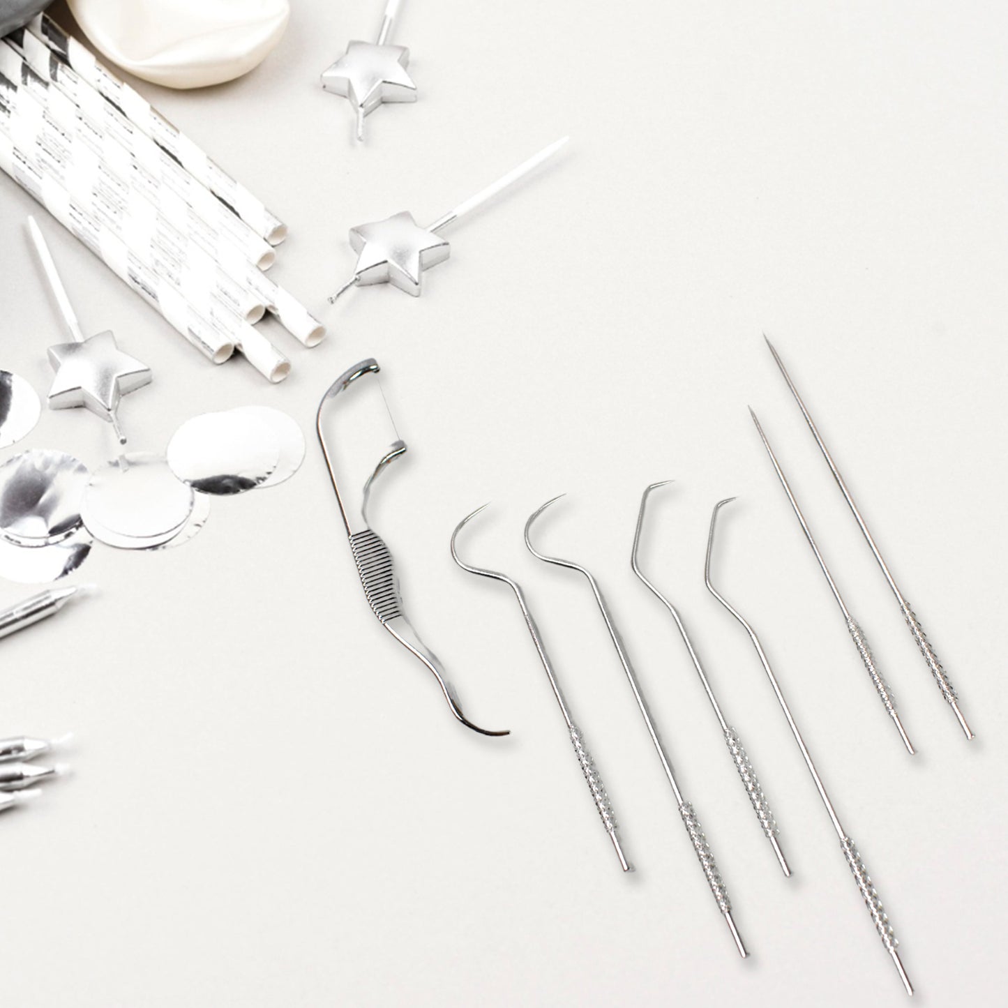 FlossPro 7-in-1 dental hygiene tool set