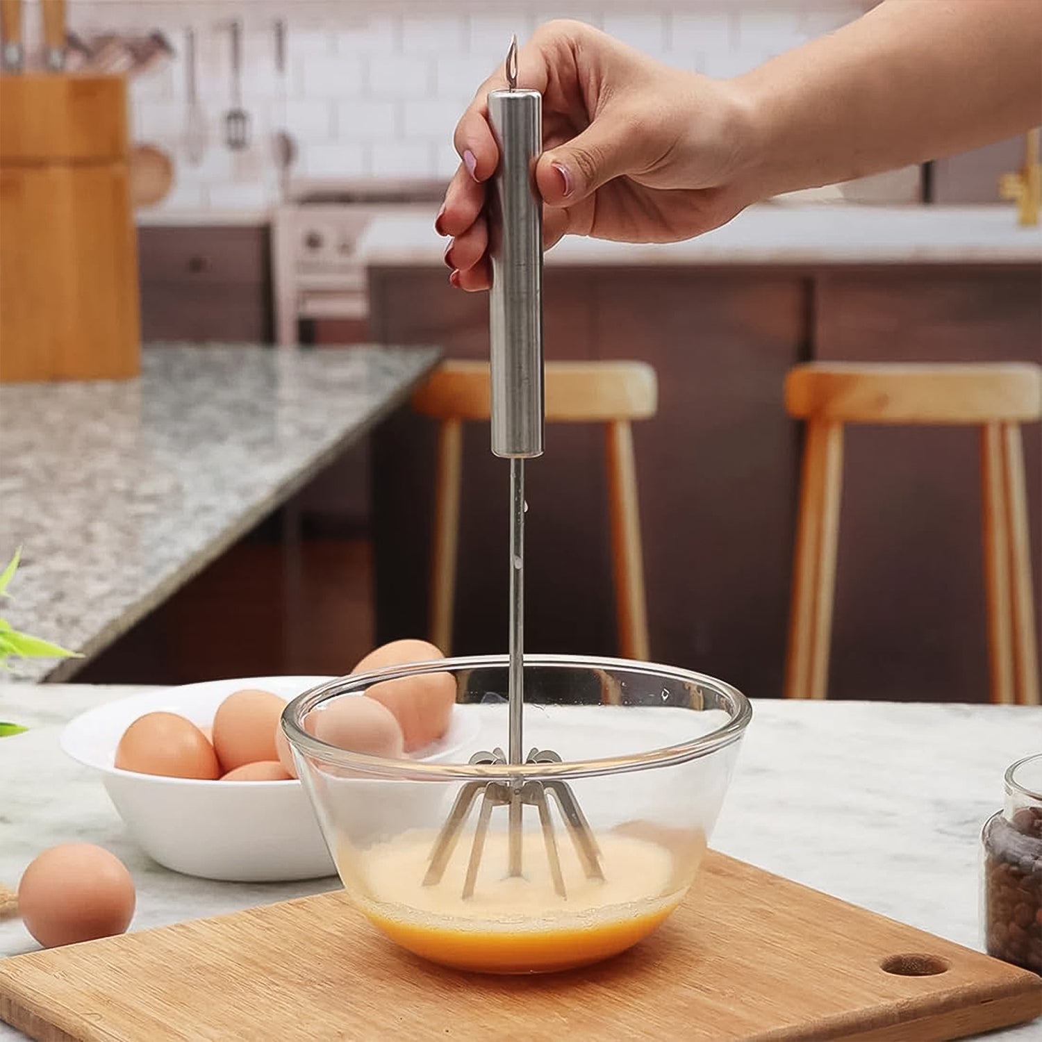 2335 સ્ટેનલેસ સ્ટીલ મેન્યુઅલ મિક્સી, હેન્ડ બ્લેન્ડર