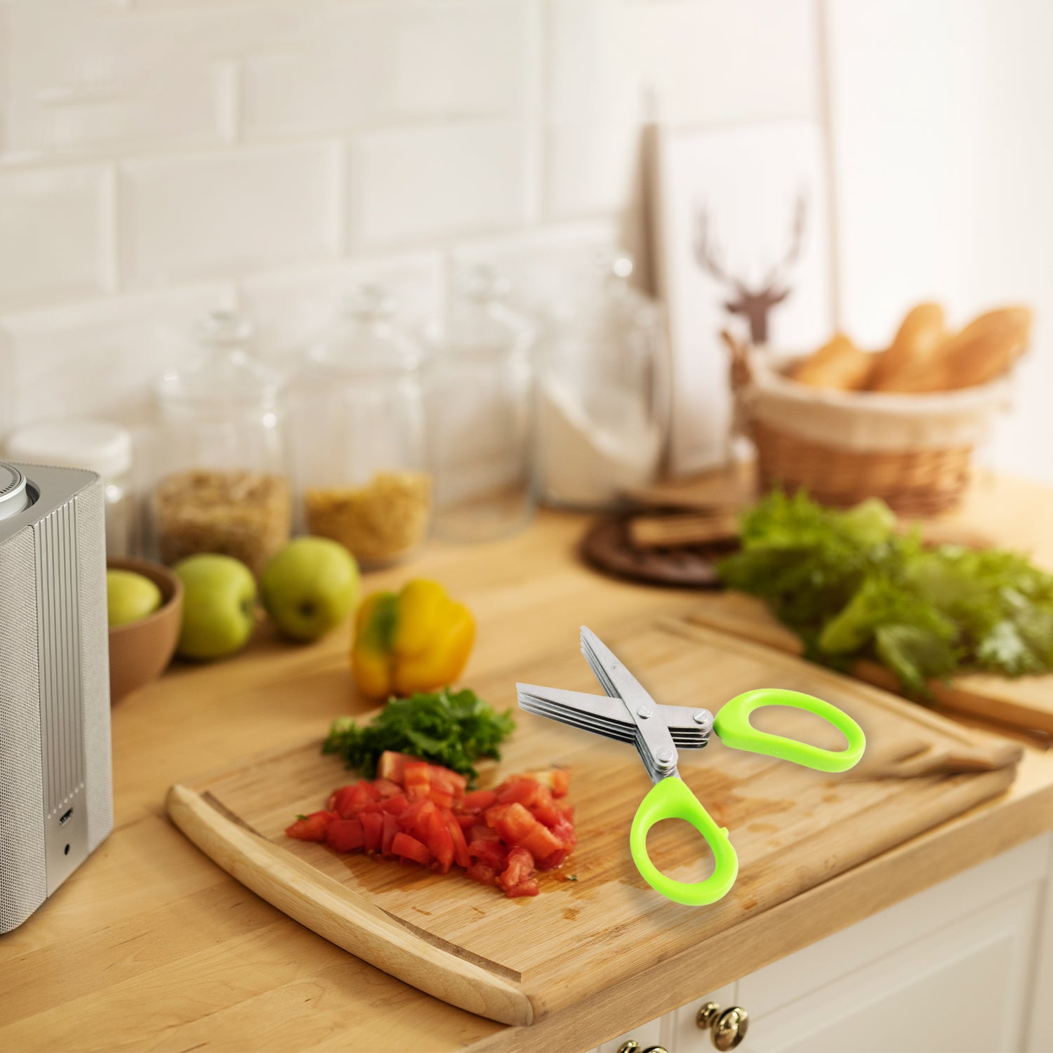 Premium 5 Blade Multipurpose Herb Scissors (1 Pc)