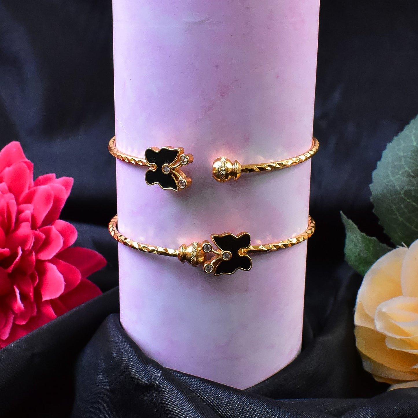 Timeless Golden Bangles (1 Pair)