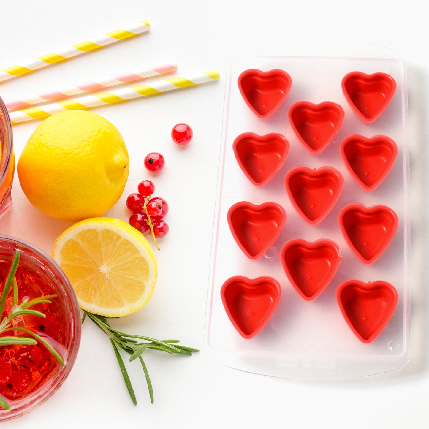 सिलिकॉन मोल्ड आइस क्यूब ट्रे क्रिएटिव स्वीट मल्टी टाइप आइस ट्रे बकेट, आइस क्यूब ट्रे मल्टी फ्रूट शेप आइस ट्रे (1 पीस)