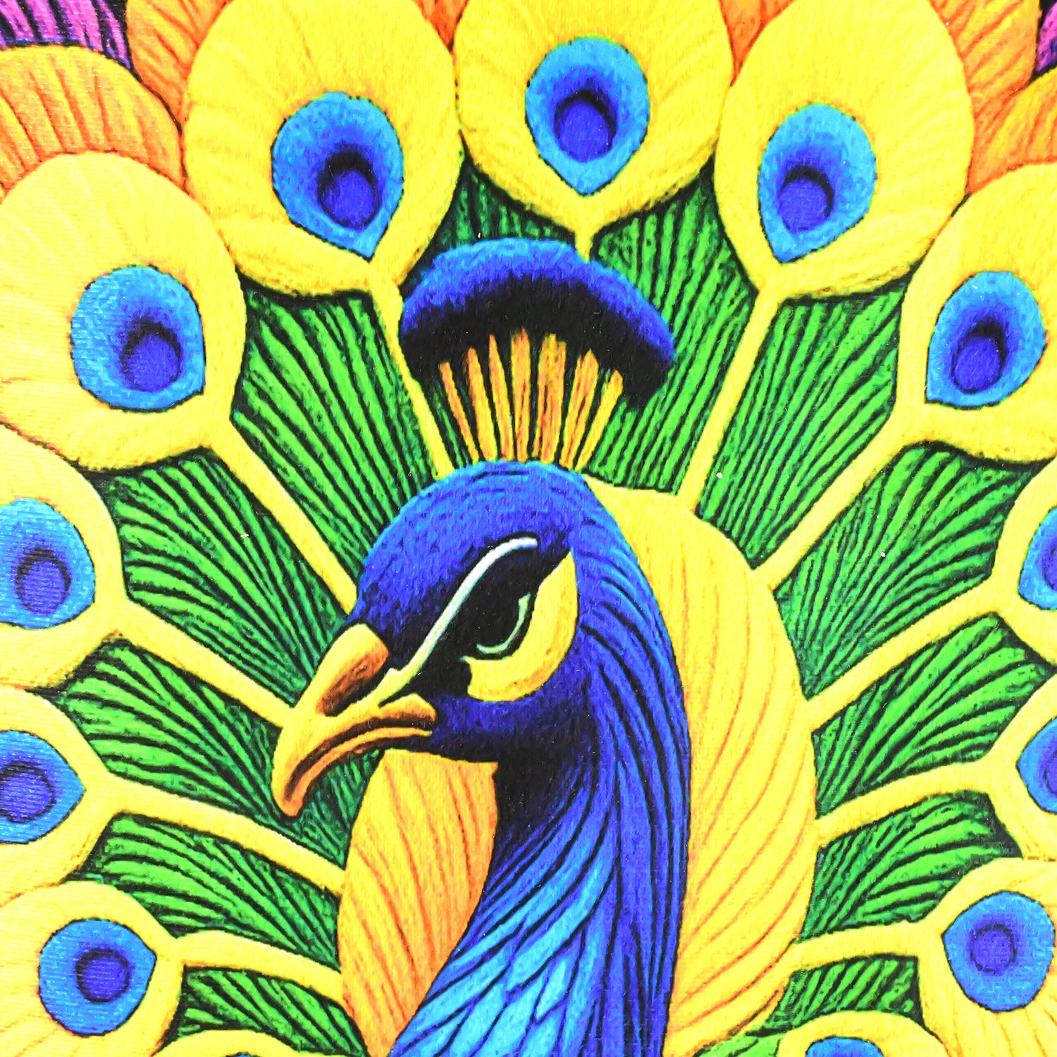 Peacock Design Anti-Slip Floor Mat - (1 Pc)