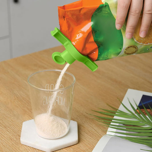 खाद्य भंडारण सीलिंग क्लिप ठोस रंग सील डालो बैग क्लिप स्नैक बैग क्लिप खाद्य बैग सीलिंग क्लिप सीलिंग क्लैंप कैप के साथ रसोई चिप बैग क्लिप (1 पीसी)