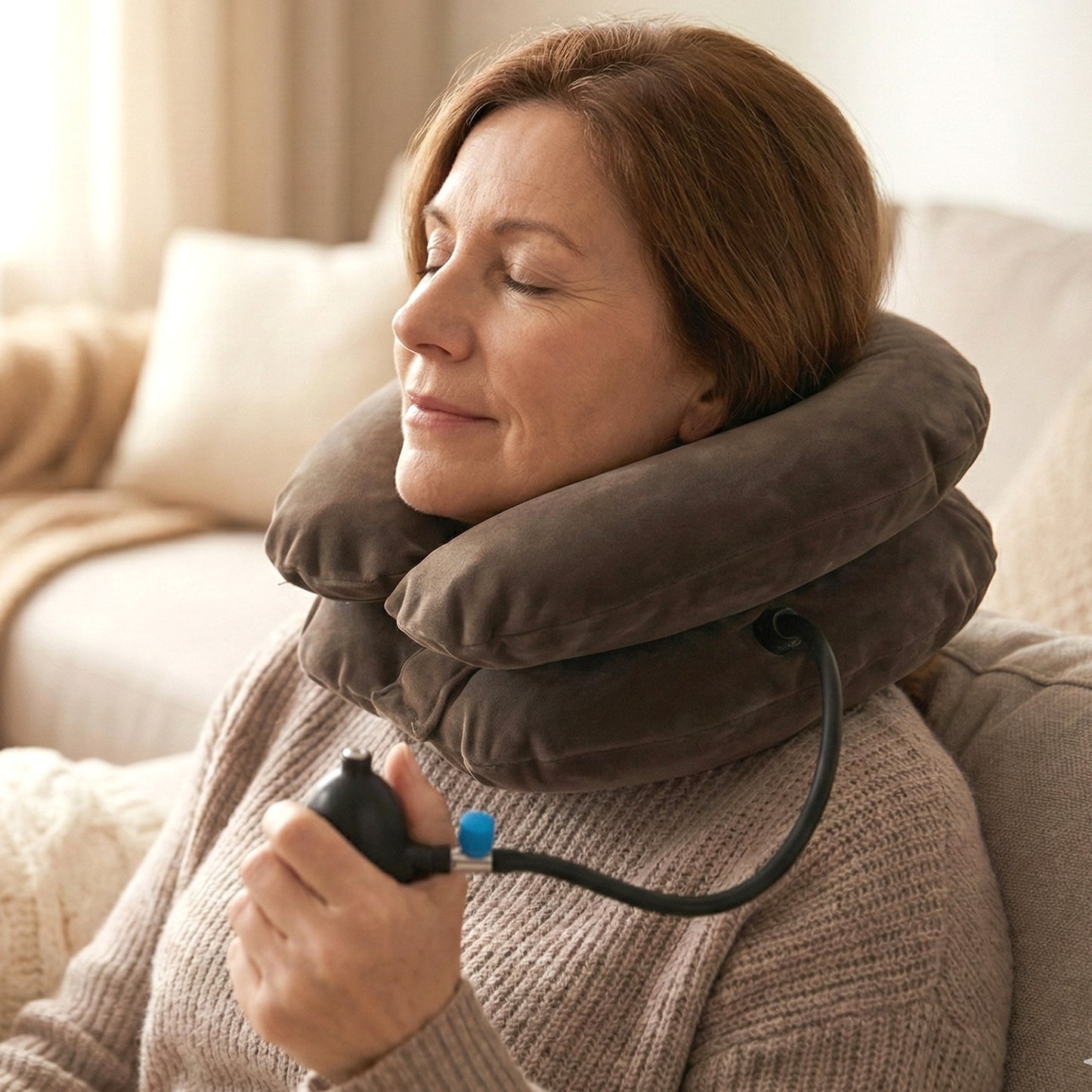 Neck traction collar providing neck stretching support
