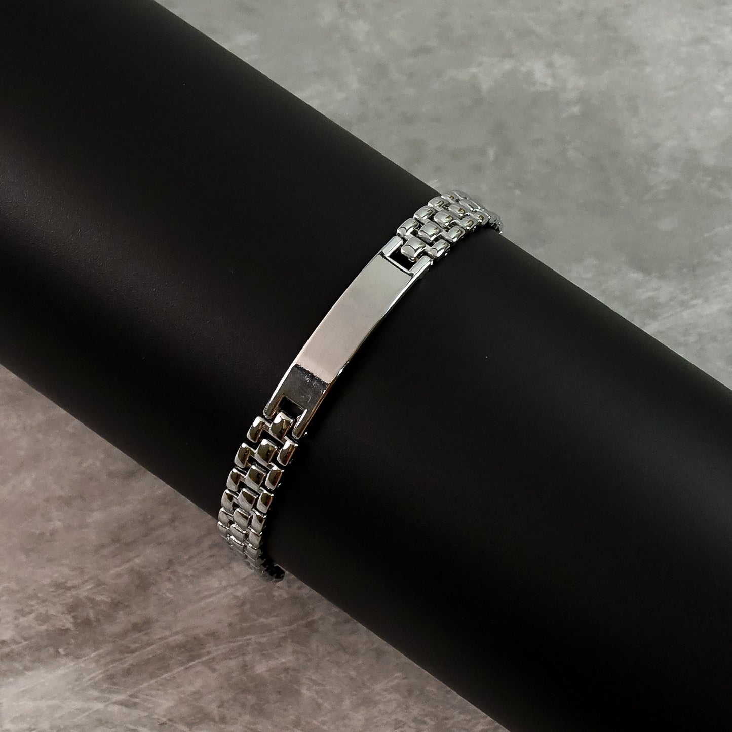 Customized / Personalized Stainless Steel Rakhi Bracelet for Men (1 Pc)