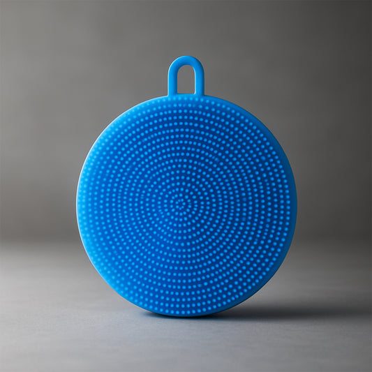 सिलिकॉन डिश स्क्रबर स्पंज फफूंदी मुक्त, नॉन स्टिक, गर्मी प्रतिरोधी