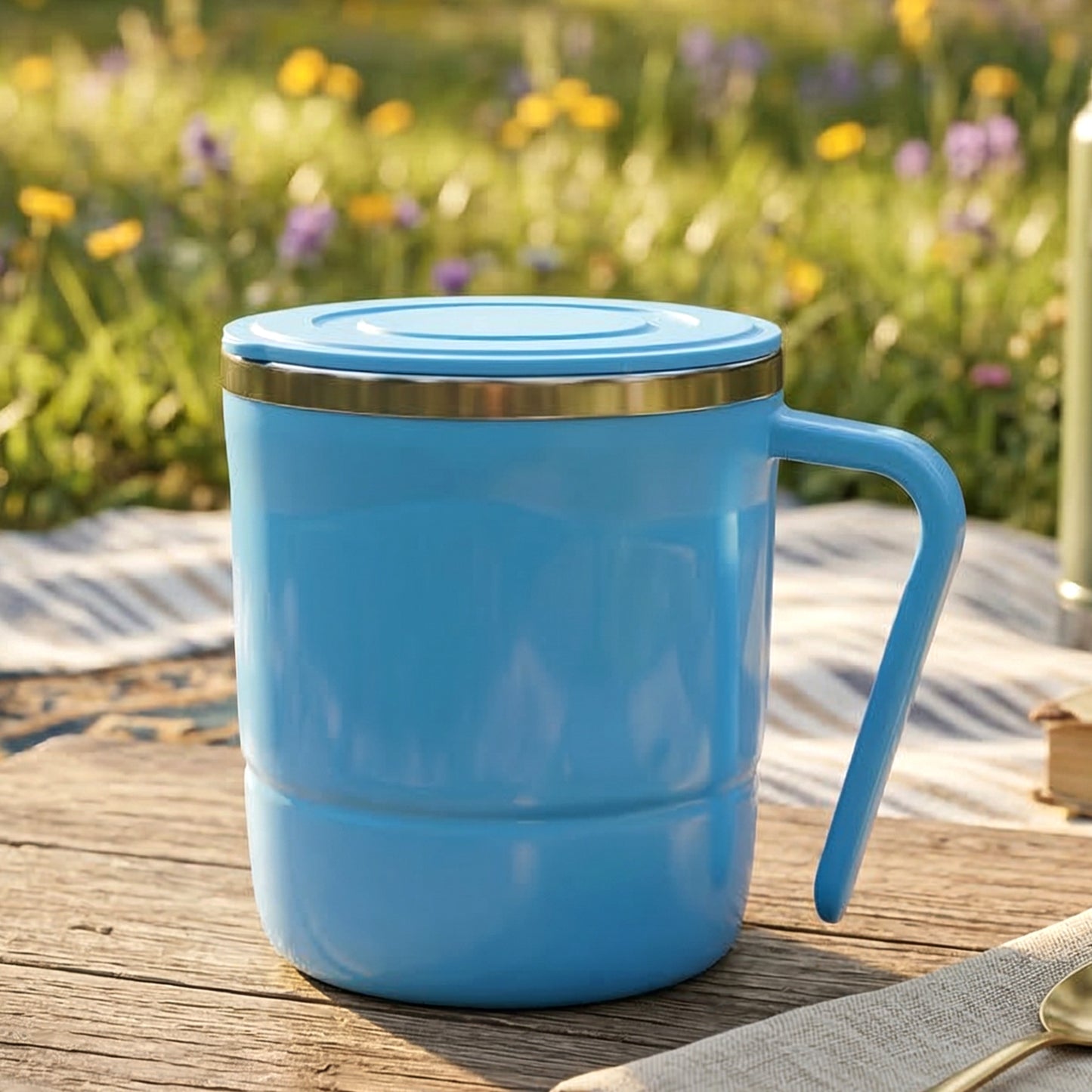 Customize 350ml Stainless Steel Mug: Insulated, Leakproof Lid, Hot/Cold (Mix Color)