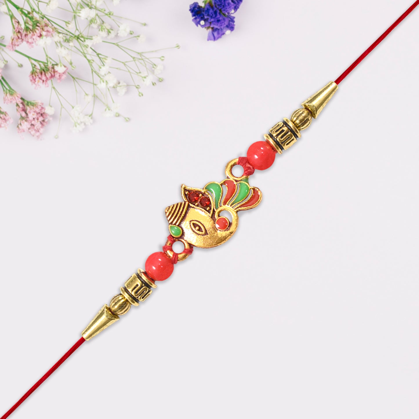 Ganpati Rakhi Blessing for Her Brother’s Success