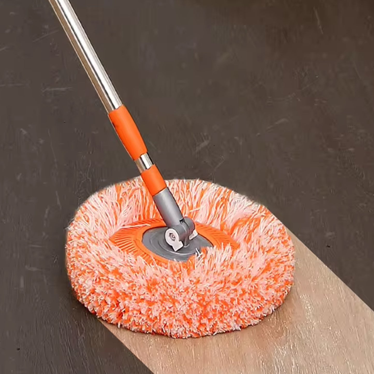 360 डिग्री घूमने वाला सीलिंग डस्ट क्लीनिंग मॉप एक्सटेंडेबल लंबा लाइटवेट हैंडल मॉप हेड पैड, सीलिंग फ्लोर बाथरूम किचन टाइल के लिए स्पिन स्क्रबर